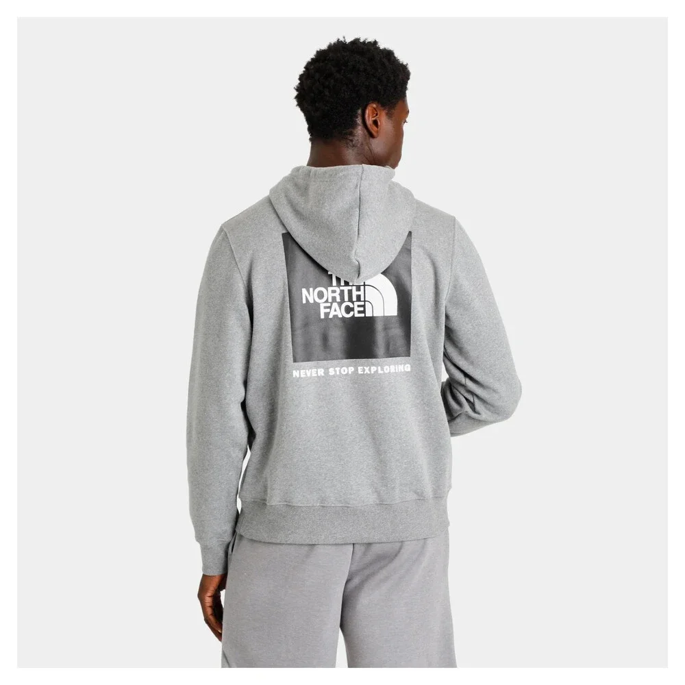 The North Face Box NSE NF0A7UNSGVD Hoodie Mens Small Gray Heather Pullover DAB38